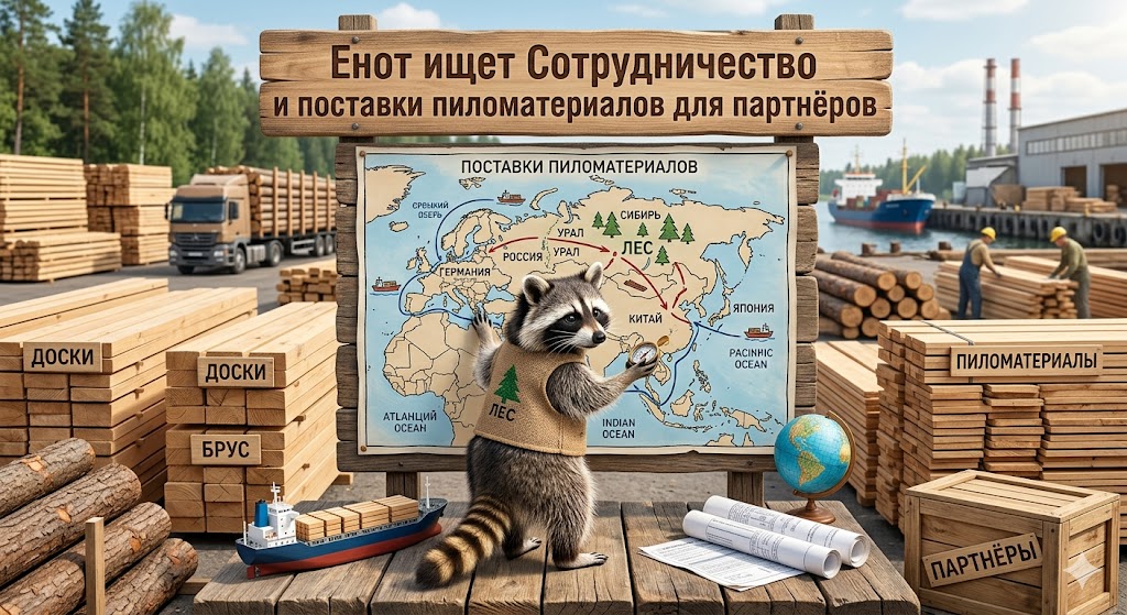 Сотрудничество и поставки пиломатериалов для партнеров