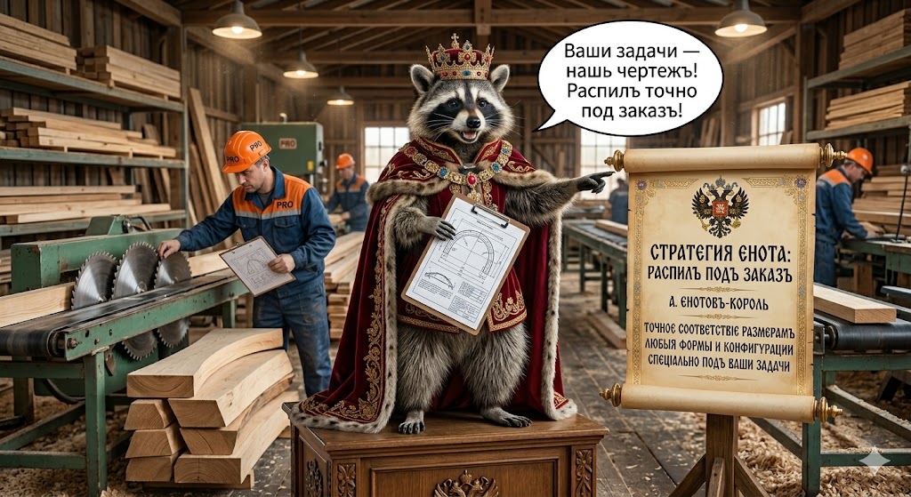 Распил пиломатериалов под заказ
